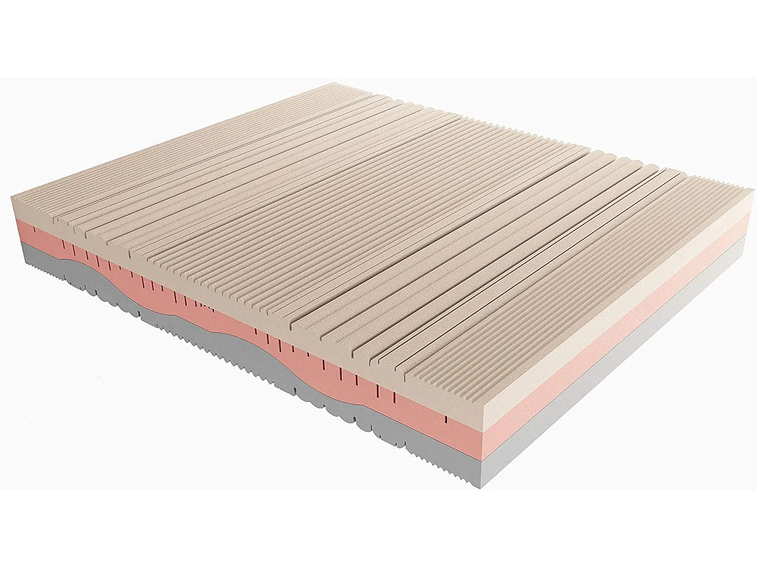Materasso Matrimoniale Memory 3 Strati, 11 Zone Differenziate, Sfoderabile, Melodia 140x190 cm