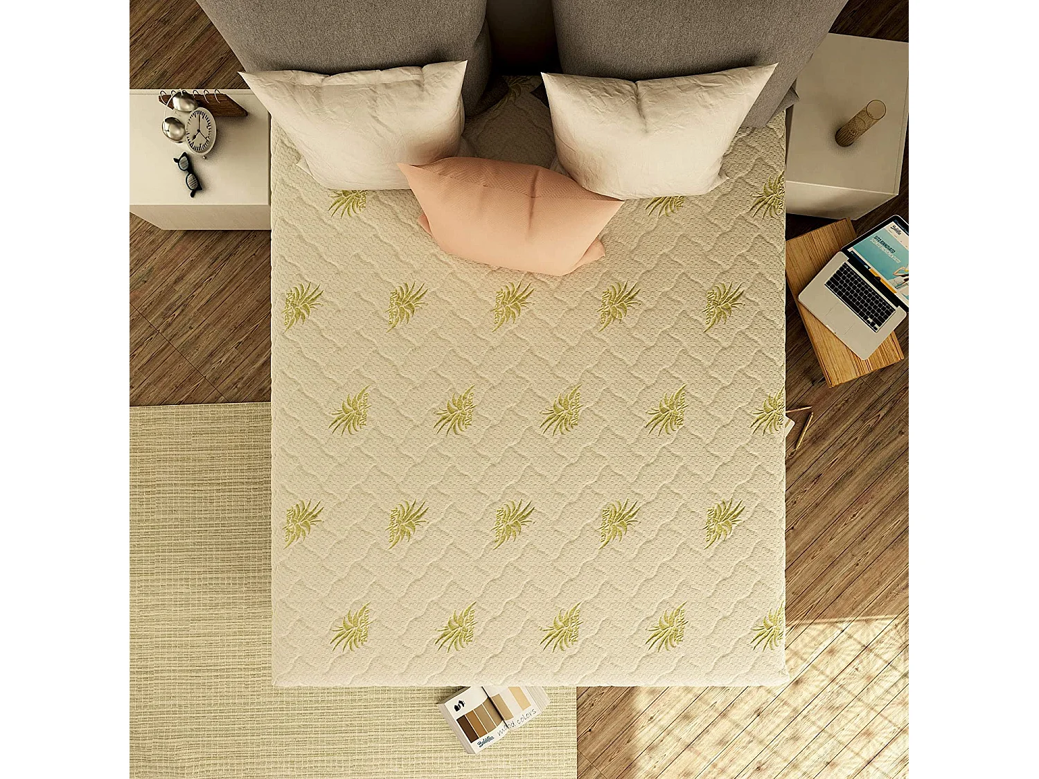 Materasso Matrimoniale Memory 3 Strati, 11 Zone Differenziate, Sfoderabile, Melodia 140x190 cm