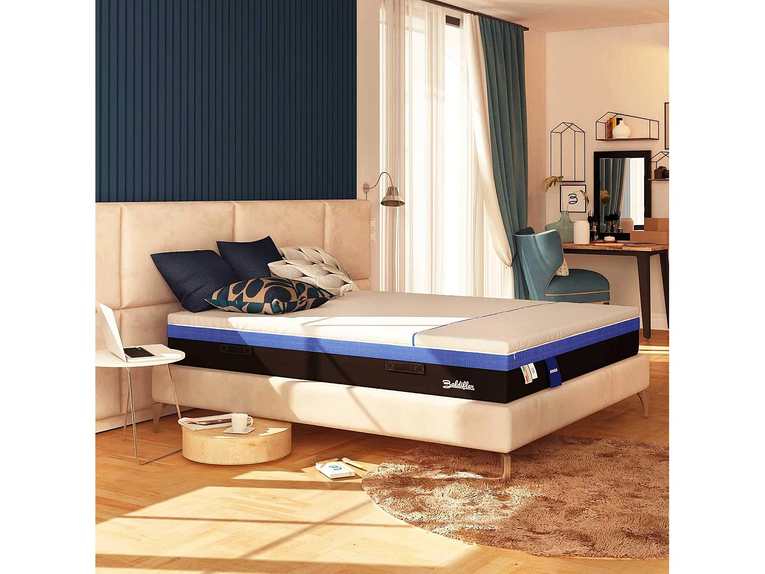 Materasso 3000 Molle e Memory 5 cm Hybrid Super Bros misura 90x200 cm