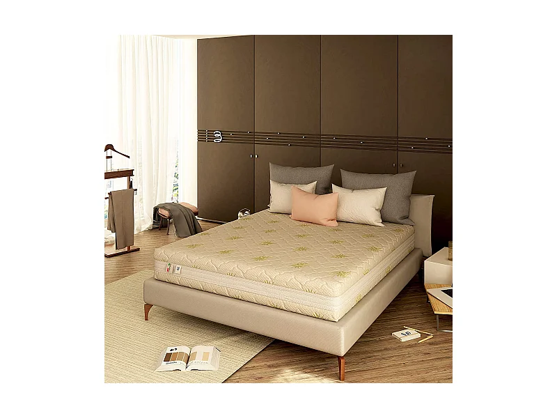 Materasso Matrimoniale Memory 3 Strati, 11 Zone Differenziate, Sfoderabile, Melodia 140x200 cm