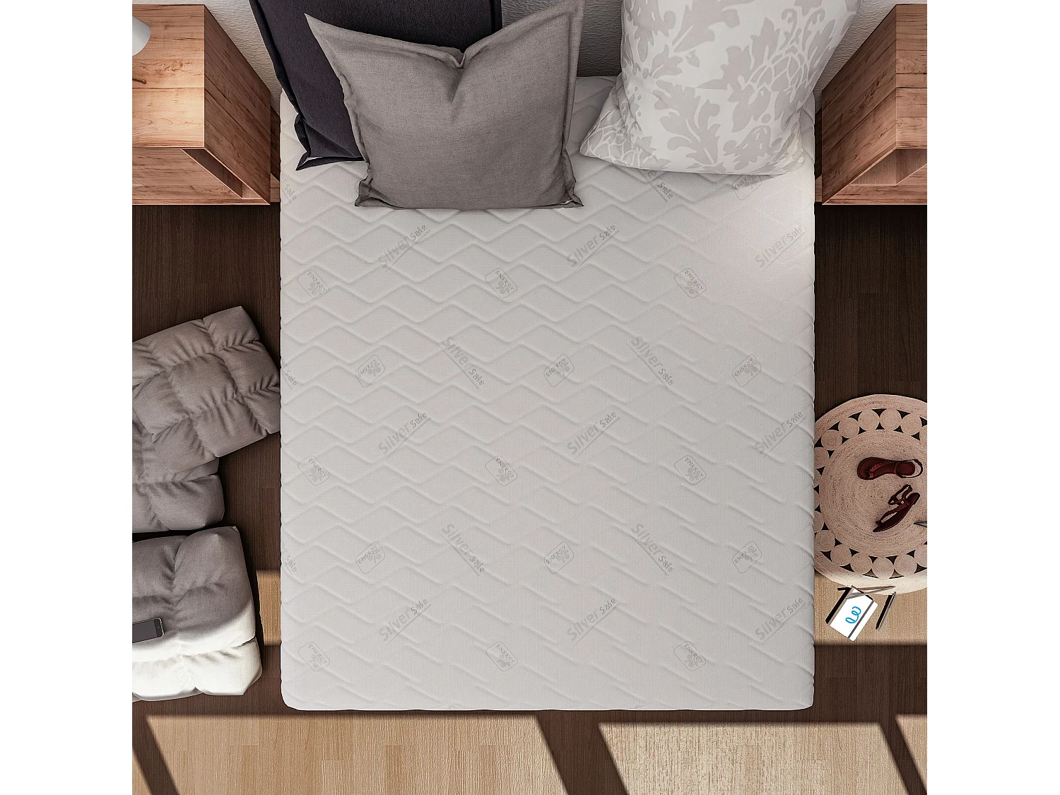 Materasso 1600 Molle e Memory 5 cm Singolo misura 90x200 cm