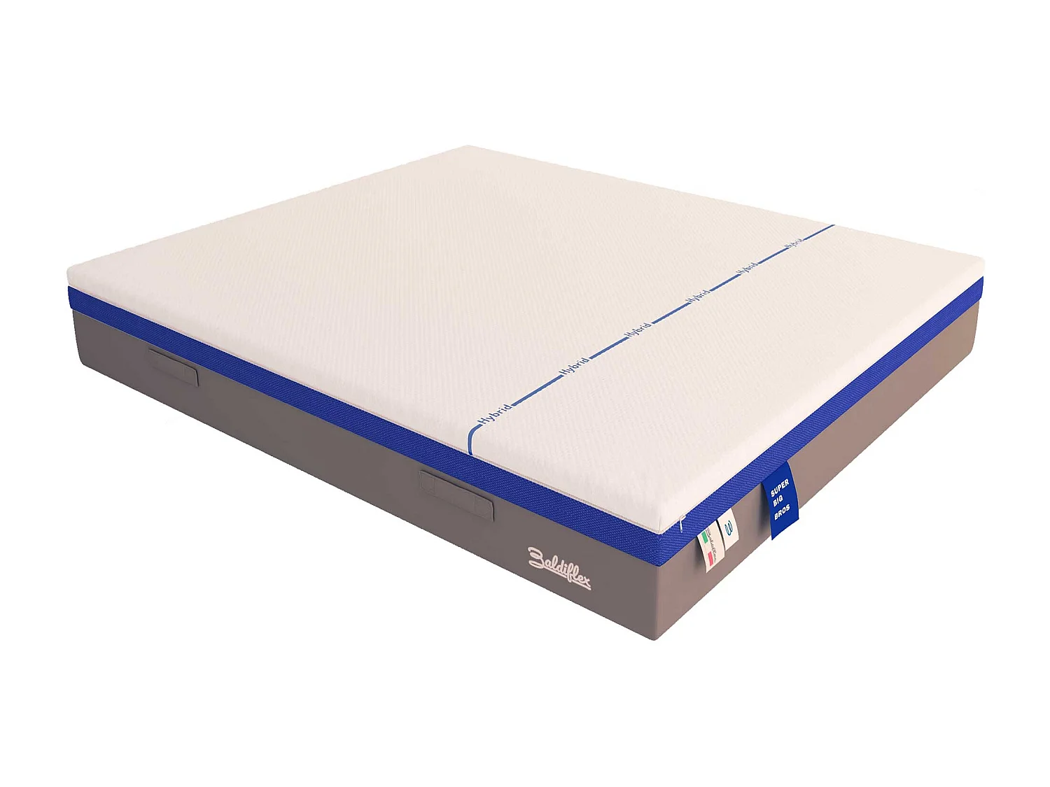 Materasso 3000 Molle e Memory 5 cm Alto 30 cm Hybrid Super Big Bros misura 140x200 cm