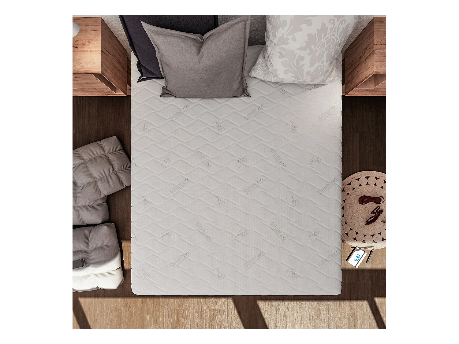 Materasso 1600 Molle e Memory 5 cm Piazza e mezza misura 120x190 cm