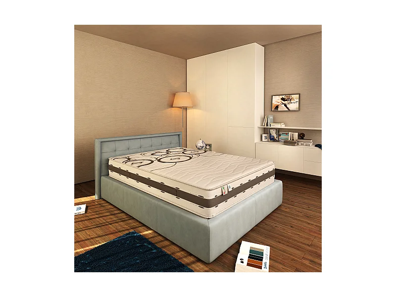 Materasso Memory Alto 25 Cm | Certificato Sanitized | Fascia Traspirante 3D | Notti d'Argento Plus Matrimoniale KingSize 180x200 cm