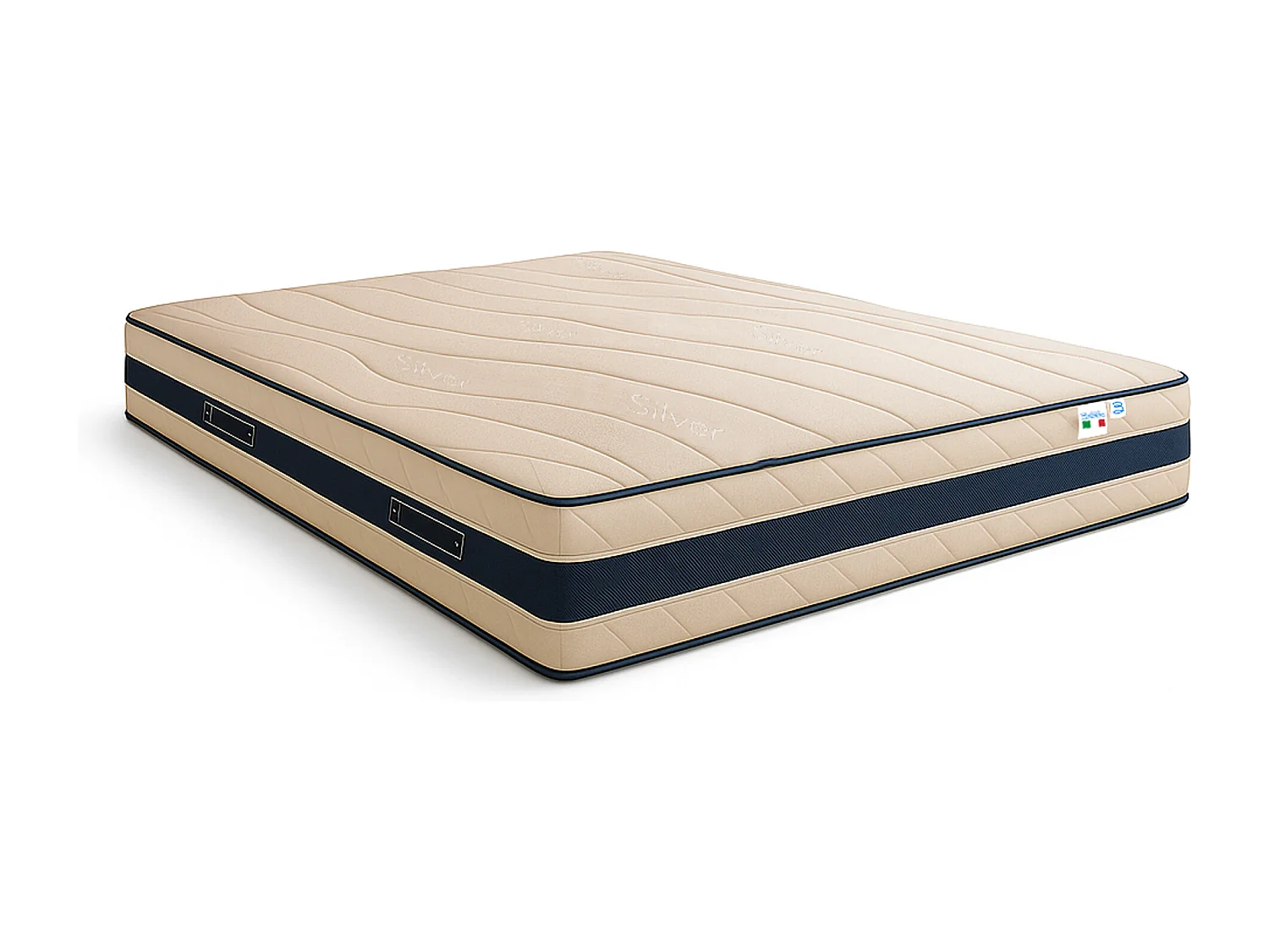 Materasso Memory Alto 22 cm Ortopedico Medio Rigido 100% Made in Italy Antiacaro Fascia 3DAir 4 Maniglie Trionfo Singolo misura 90x190 cm