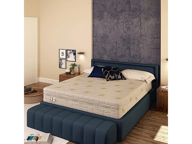 Materasso Memory Dream Singolo con Rivestimento in Aloe Vera, Memory 5 cm, misura 80x190 cm