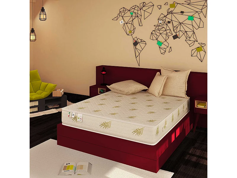 Materasso Memory Foam 23 cm Easy Super Top con fodera Aloe Vera Matrimoniale misura 140x190 cm