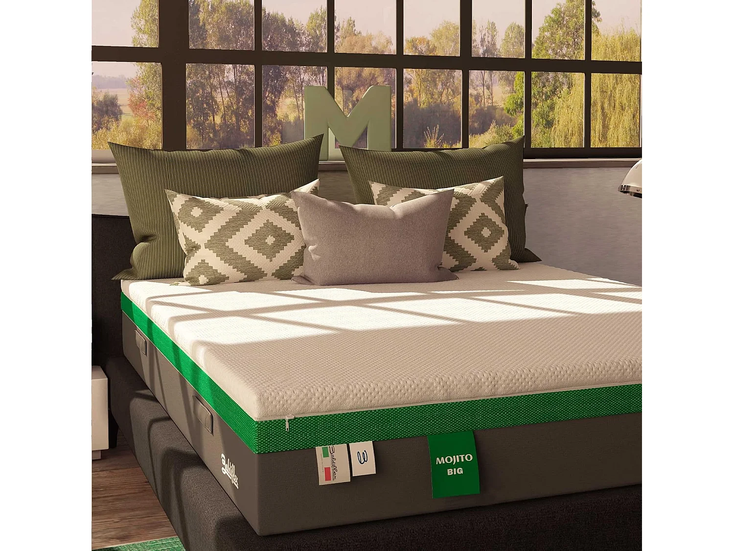 Materasso Mojito Big in memory alto 30 cm misura 170x200 cm