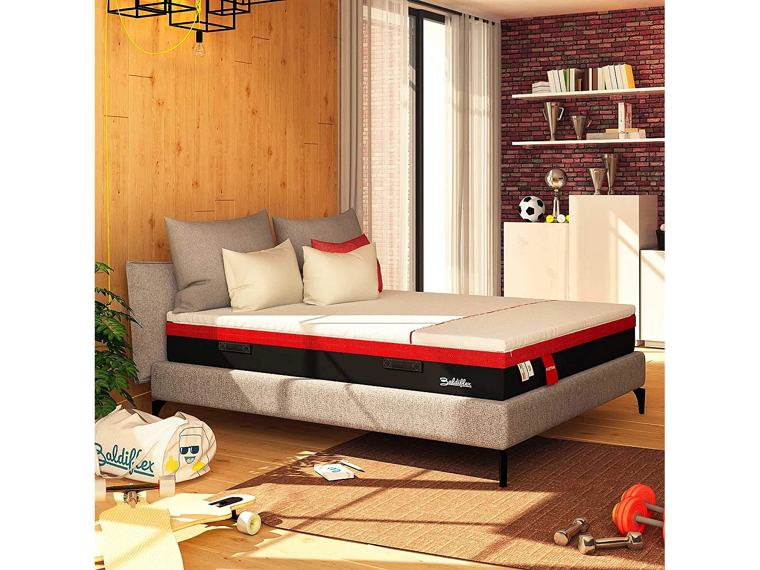 Materasso 3000 Molle Micro e Memory 5 cm Hybrid Fluttuo Matrimoniale misura 140x190 cm
