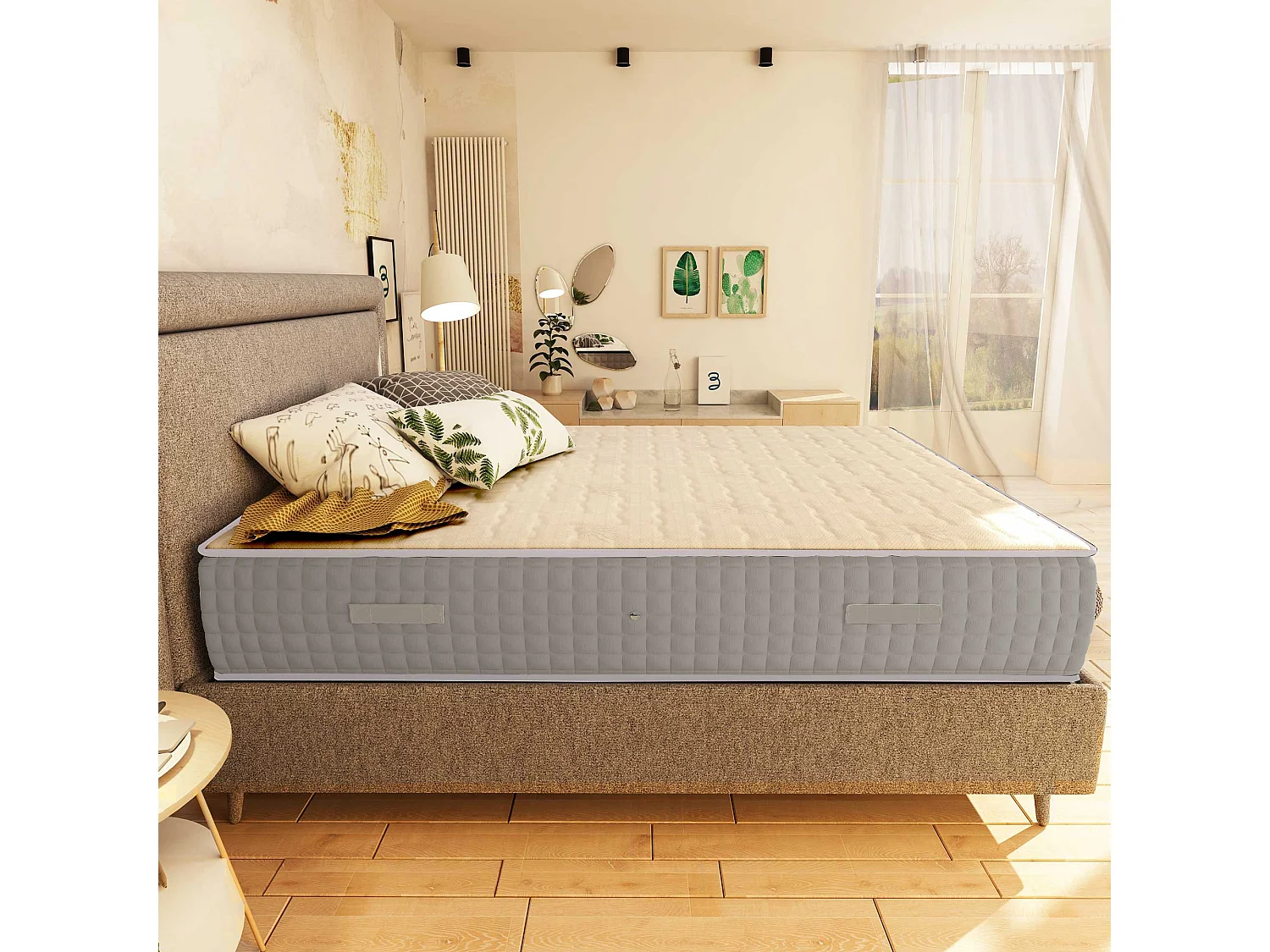 Materasso Molle e 5 Cm Memory Altezza 27 Cm Luxury Piazza e Mezzo 120x190 cm