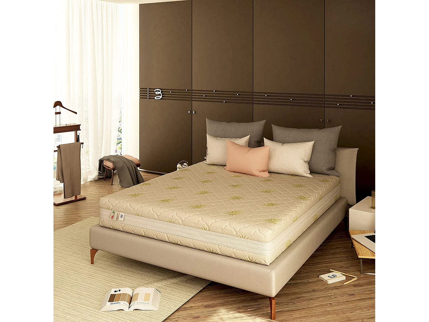 Materasso Singolo Memory 3 Strati, 11 Zone Differenziate, Sfoderabile, Melodia 90x190 cm