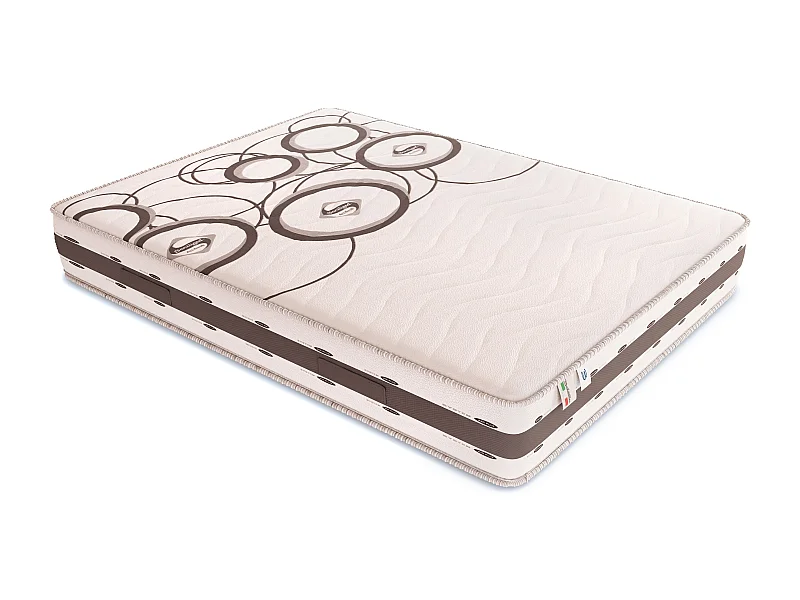 Materasso Memory Alto 20 Cm | Certificato Sanitized | Fascia Traspirante 3D | Notti d'Argento Matrimoniale 160x200 cm