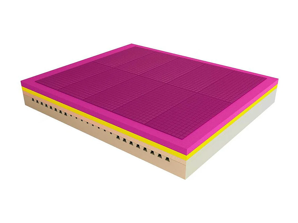 Materasso Memory e Gel Alto 25 cm HiGel Extra Fresco con Fodera Sfoderabile, Singolo misura 70x190 cm