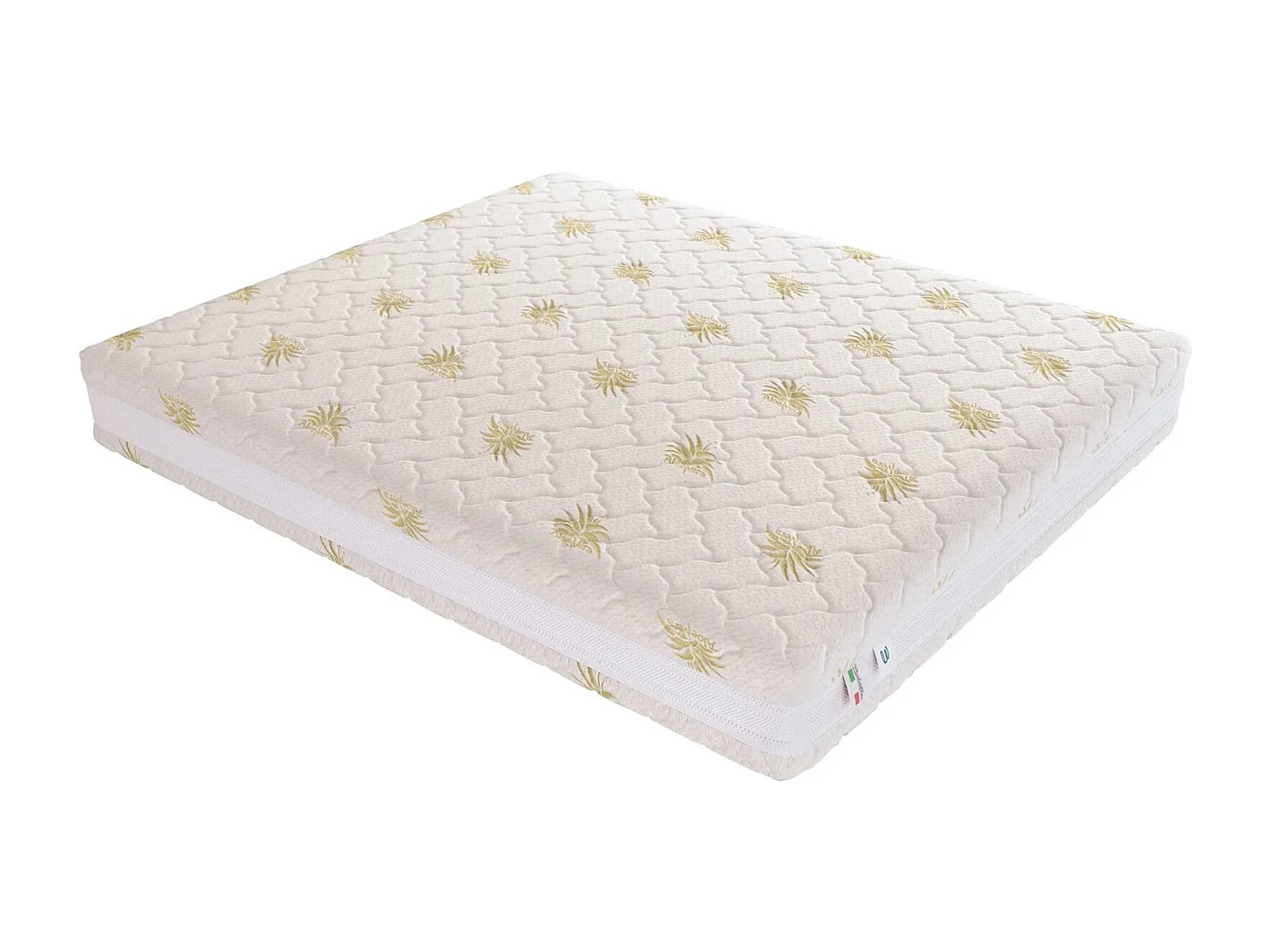 Materasso Memory Foam 15&plus;5 cm Sfoderabile Aloe Vera Singolo misura 100x200 cm