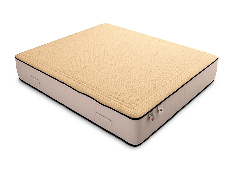 Materasso Memory e Lattice Memory Cotton Alto 24 cm Piazza e Mezza con Rivestimento in Cotone, misura 120x190 cm