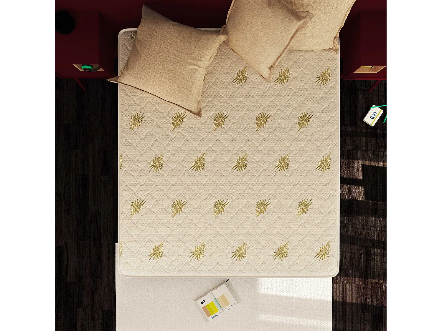 Materasso Memory Foam 23 cm Easy Super Top con fodera Aloe Vera Singolo misura 90x200 cm