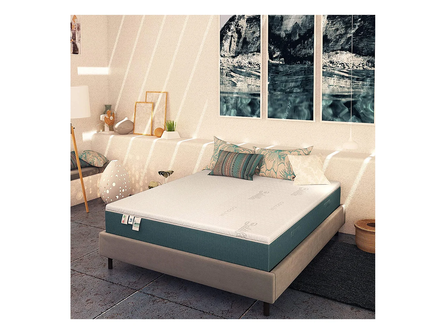 Materasso Plus Top Fresh in Memory 4 Strati con Fodera Cooler Matrimoniale misura 170x190 cm