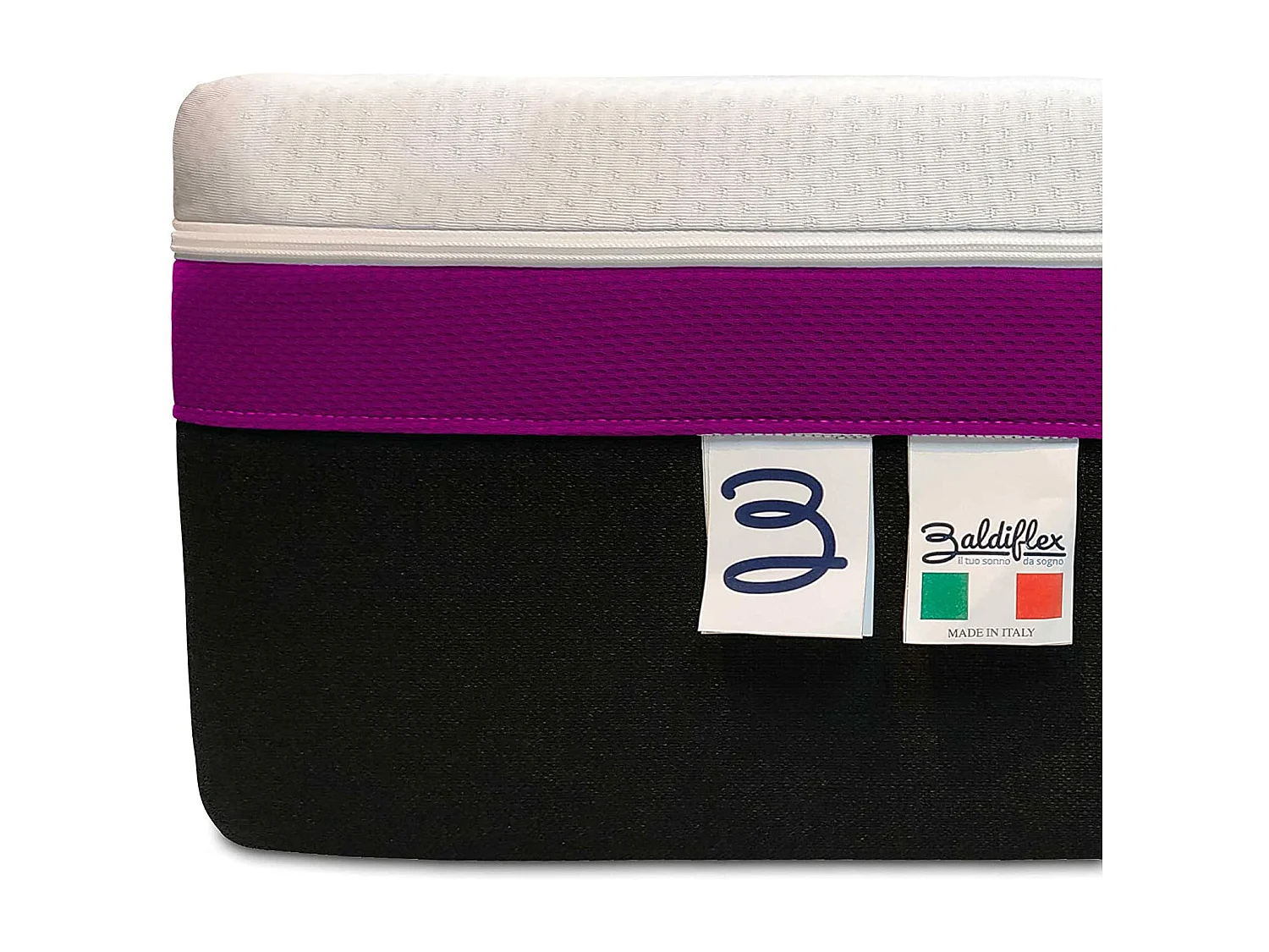 Materasso Memory e Gel Alto 25 cm HiGel Extra Fresco con Fodera Sfoderabile, Singolo misura 80x200 cm