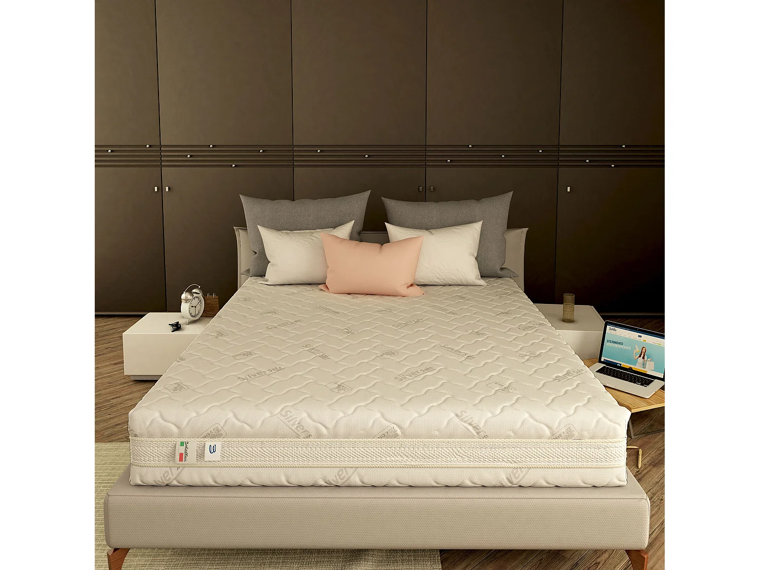 Materasso 3000 Molle e Memory 5 cm Matrimoniale misura 160x200 cm