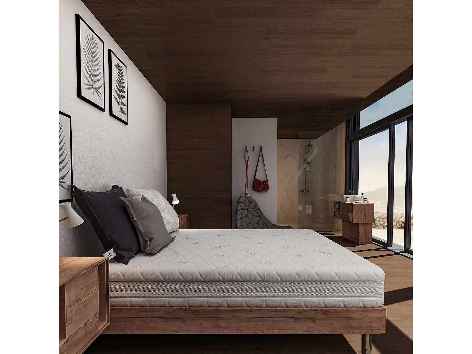 Materasso 1600 Molle e Memory 5 cm Singolo misura 100x200 cm