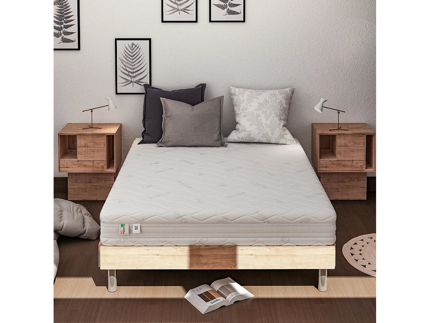 Materasso 1600 Molle e Memory 5 cm Singolo misura 100x200 cm