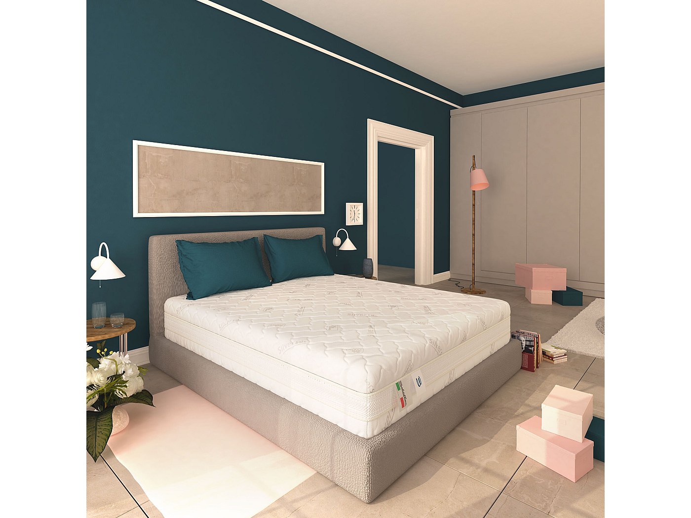 Baldiflex Emporio Materasso Black Friday Singolo in Memory e Waterfoam Trionfo Misura 100x200 cm H 22 cm