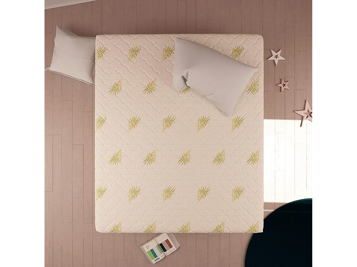 Materasso Memory Dream Soft Matrimoniale con Rivestimento in Aloe Vera, Memory 7 cm, misura 180x200 cm