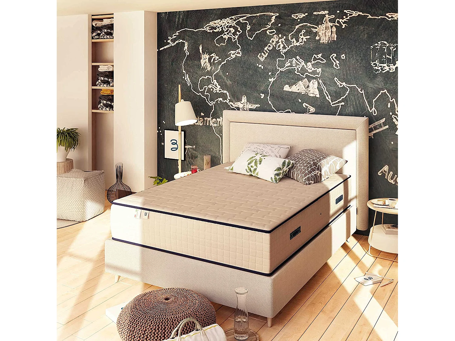 Materasso Alto 30 cm con 4 cm di Memory Foam - Buon Risveglio 100x200 cm