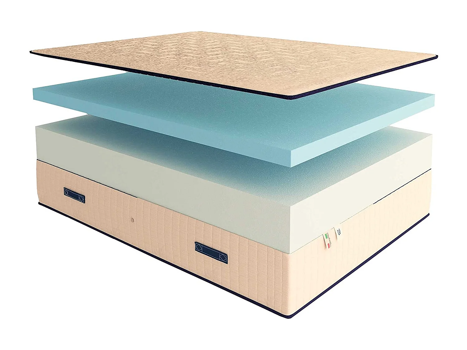 Materasso Alto 30 cm con 4 cm di Memory Foam - Buon Risveglio 100x200 cm