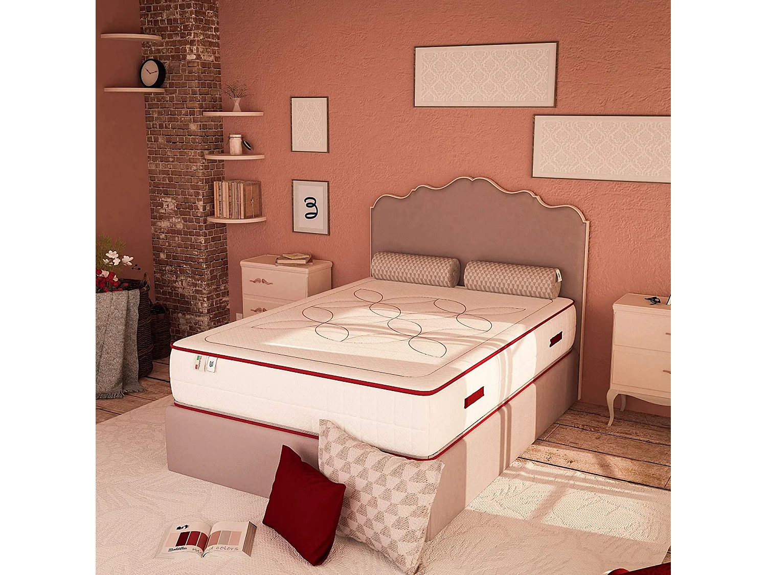 Materasso Memory Amour H24 Singolo Memory 4 cm, Sfoderabile, 80x190 cm