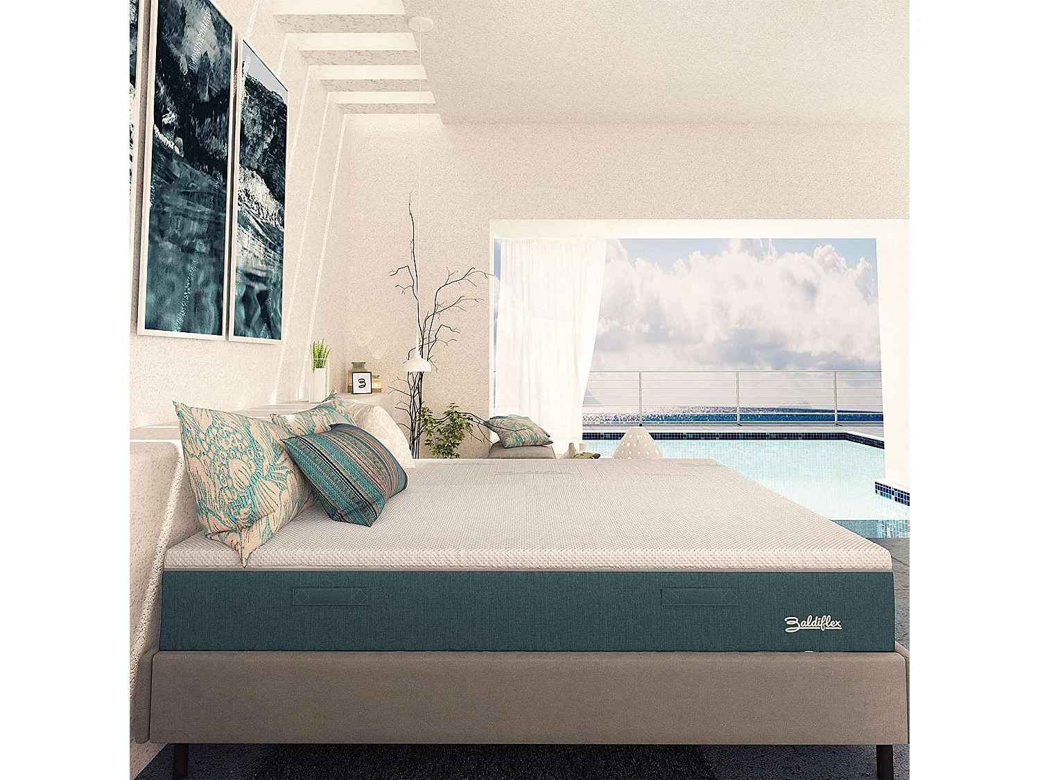 Materasso Plus Top Fresh in Memory 4 Strati con Fodera Cooler Singolo misura 80x190 cm