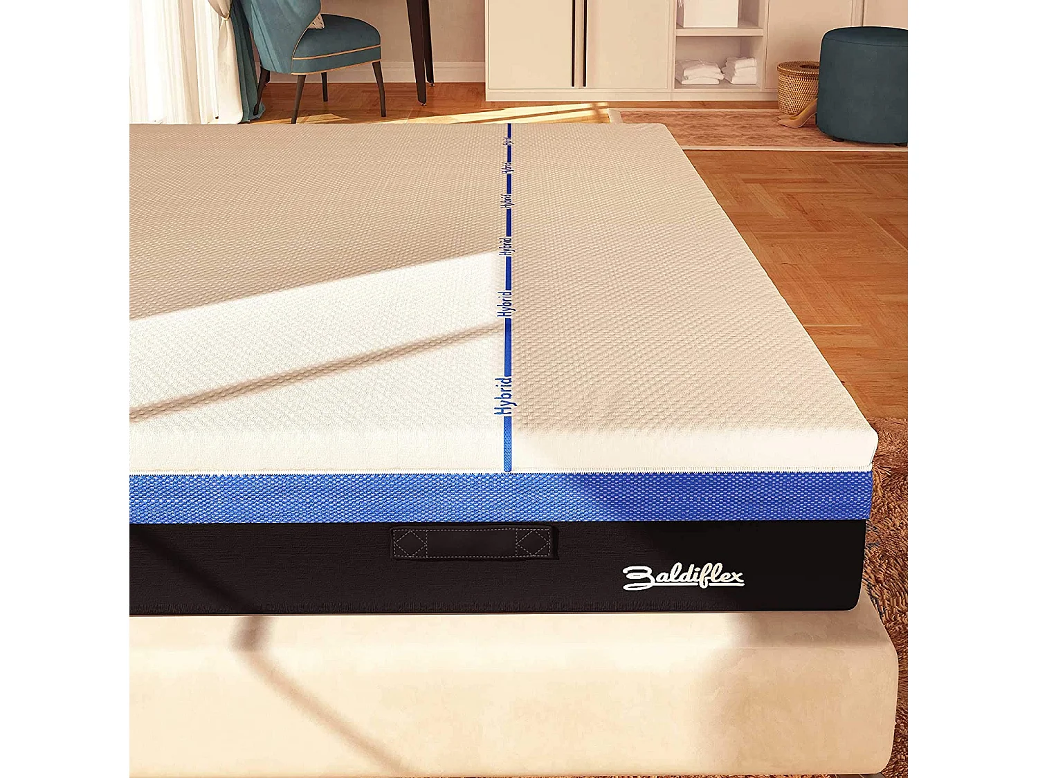 Materasso 1600 Molle e Memory 5 cm Hybrid Bros Singolo misura 70x190 cm