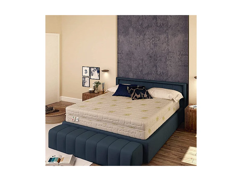 Materasso Memory Dream Matrimoniale con Rivestimento in Aloe Vera, Memory 5 cm, misura 170x200 cm