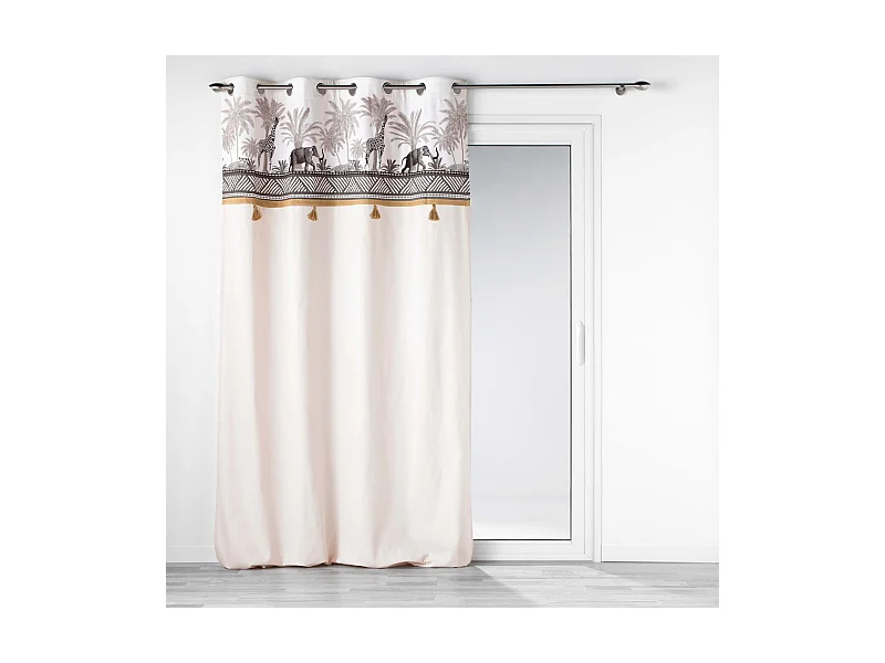 Cortina con parte superior tipo safari 140 x 240 cm