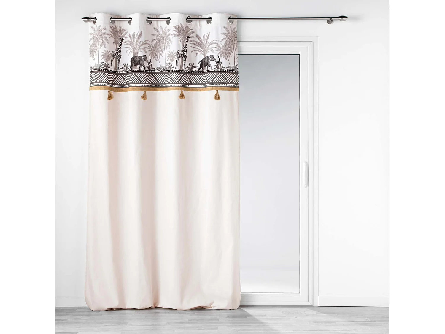 Rideau à Œillets "Kenya Lodge" 140x240cm Naturel