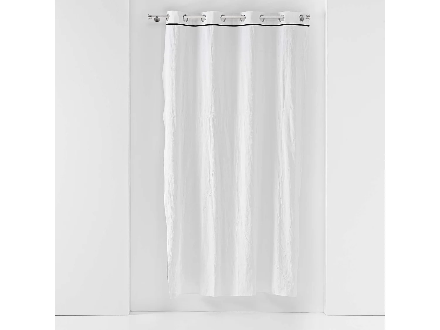 Cortina lisa en algodón lavado 135 x 240 cm