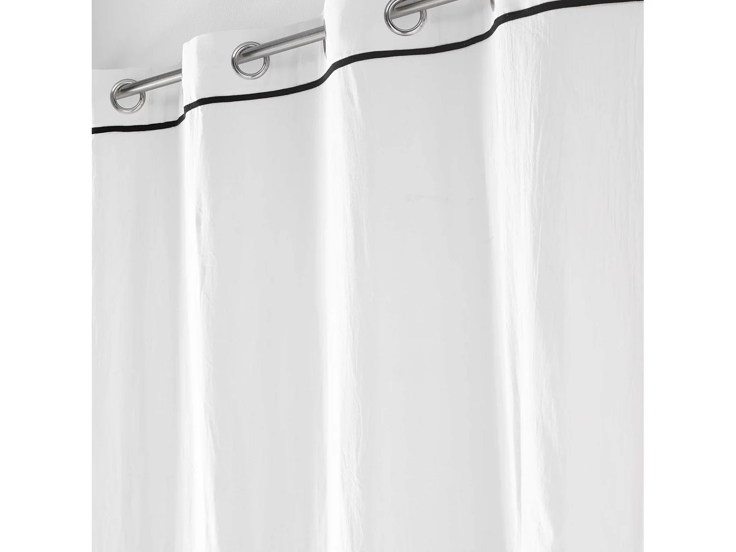 Cortina lisa en algodón lavado 135 x 240 cm