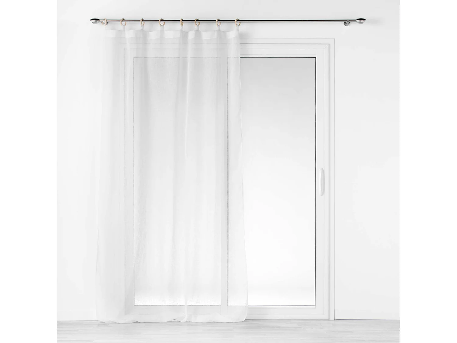 Rideau Voilage à Œillets "Minalisa" 140x240cm Blanc