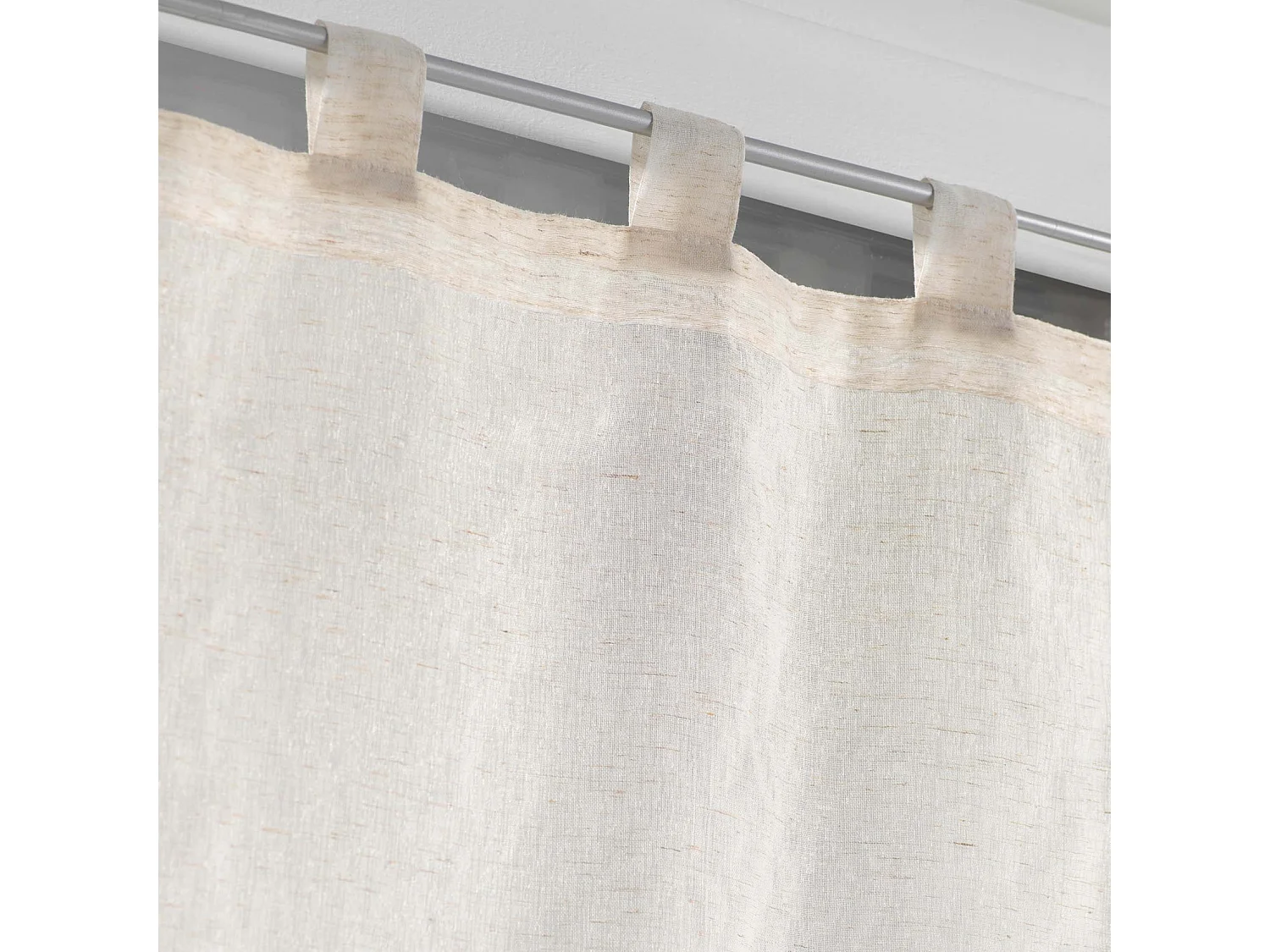 Paire de Voilages "Norine" 60x120cm Naturel