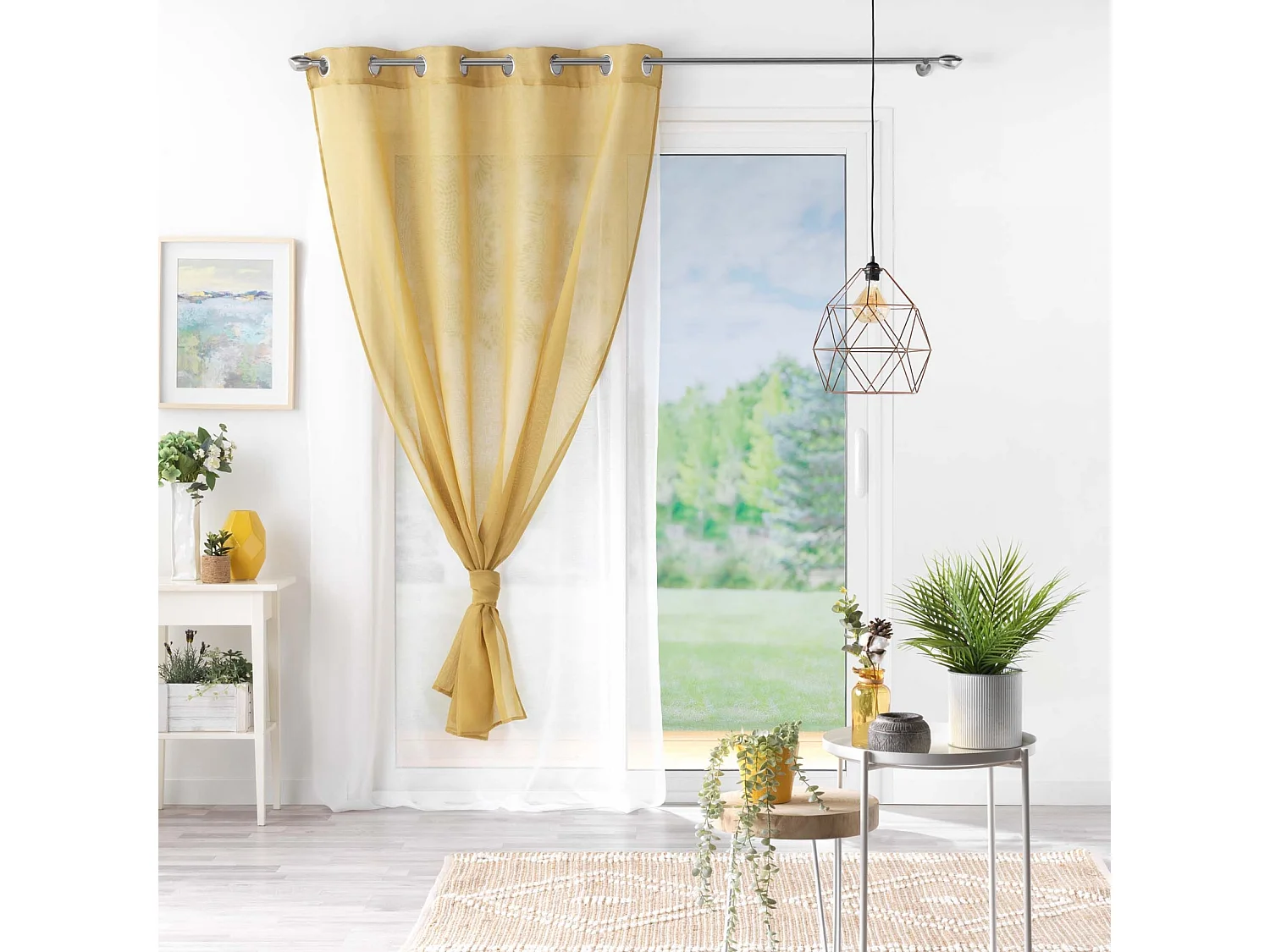 Cortinas dobles de colores