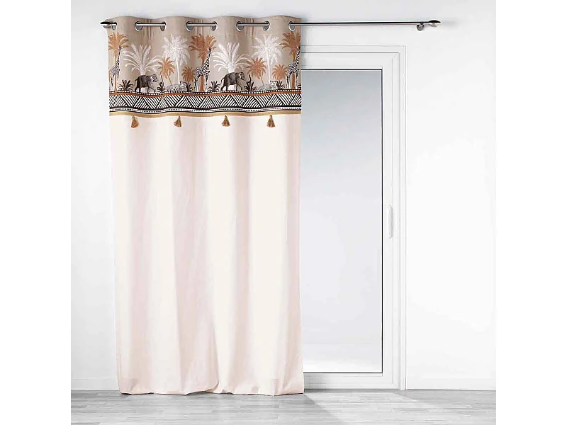 Vorhang mit Top Safari-Geist 140 x 240 cm