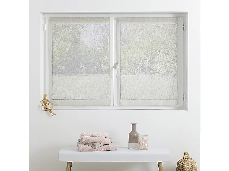 Paire de Voilages "Fred" 60x90cm Lin