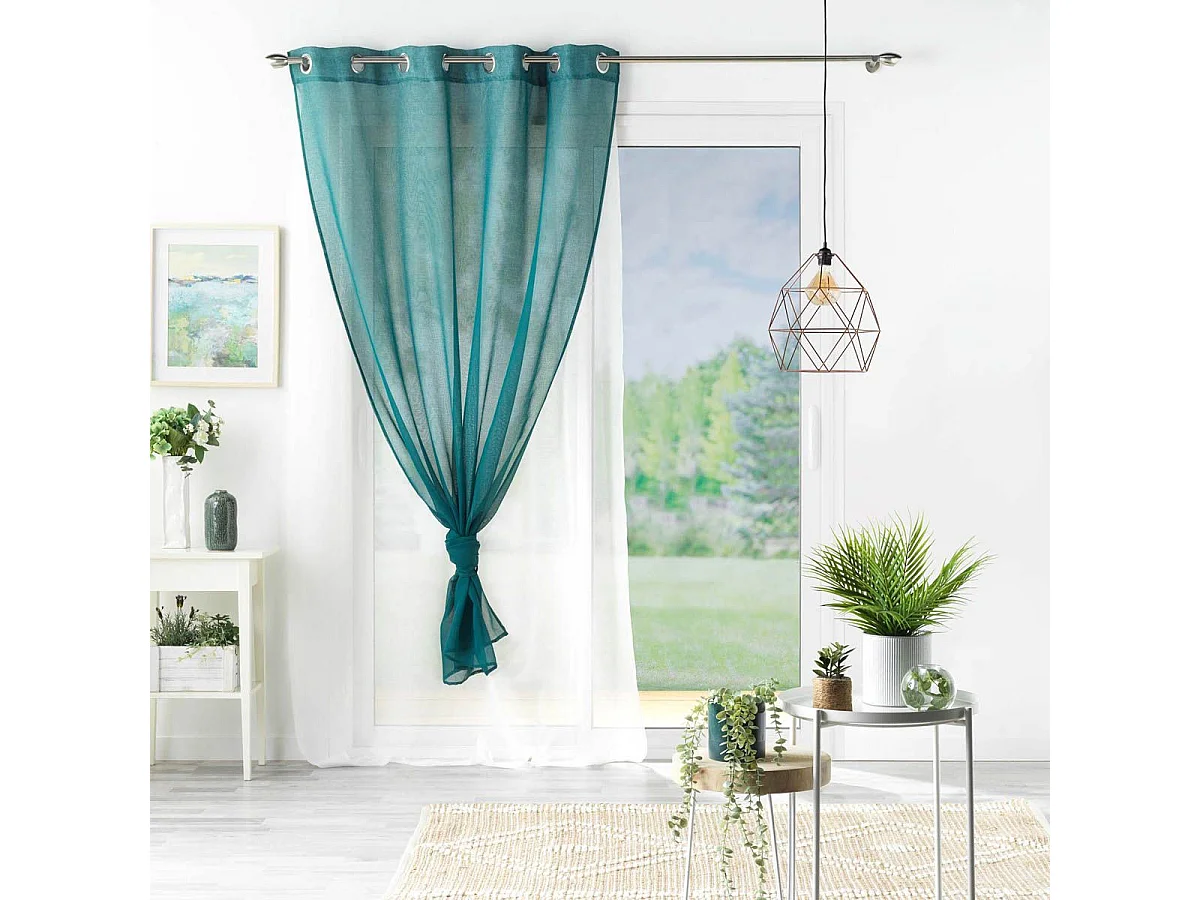 Cortinas dobles de colores