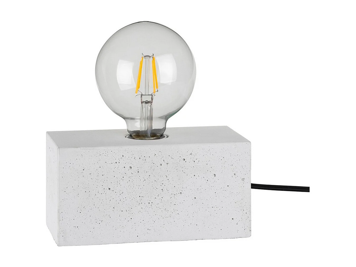 Lampe à Poser Alberche, Blanc, 9x18x9 cm, EPIKASA