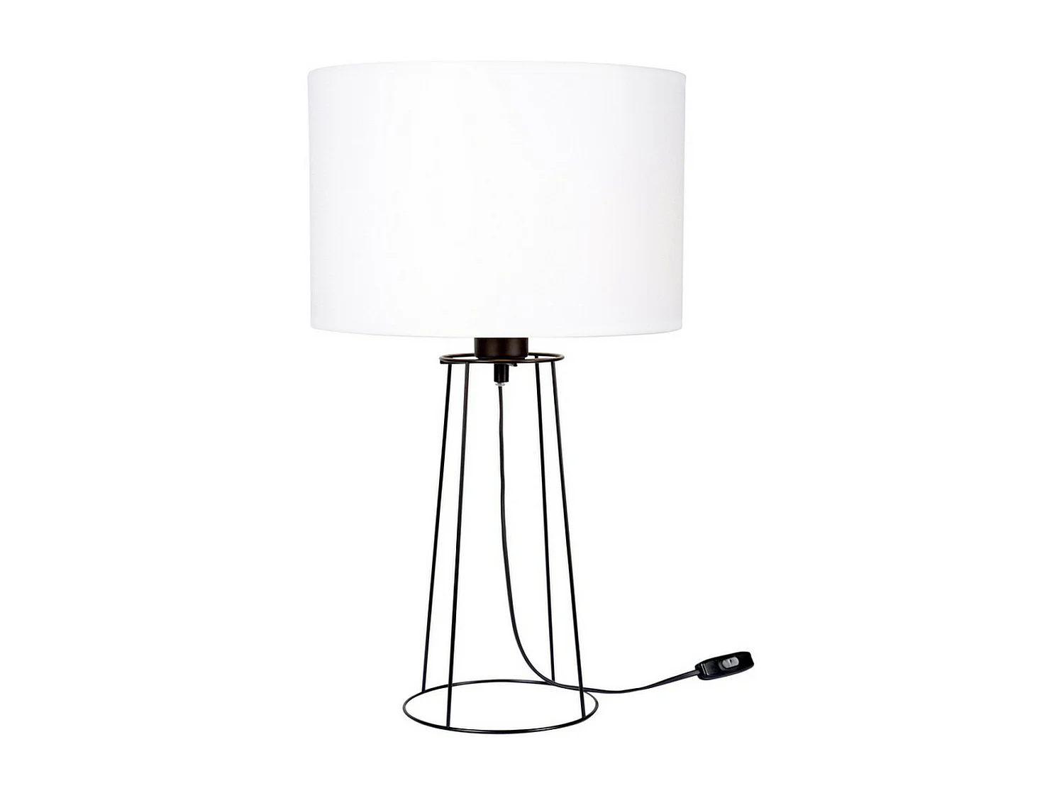 Lampa Stołowa Ebro, Czarny, 30x30x48,5 cm, EPIKASA