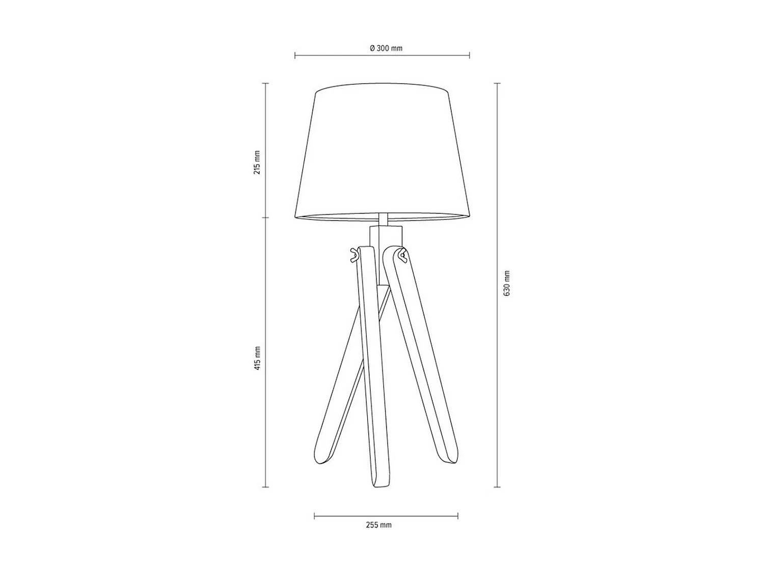 Lampada da Tavolo Sambre, Marrone, 30x30x63 cm, EPIKASA