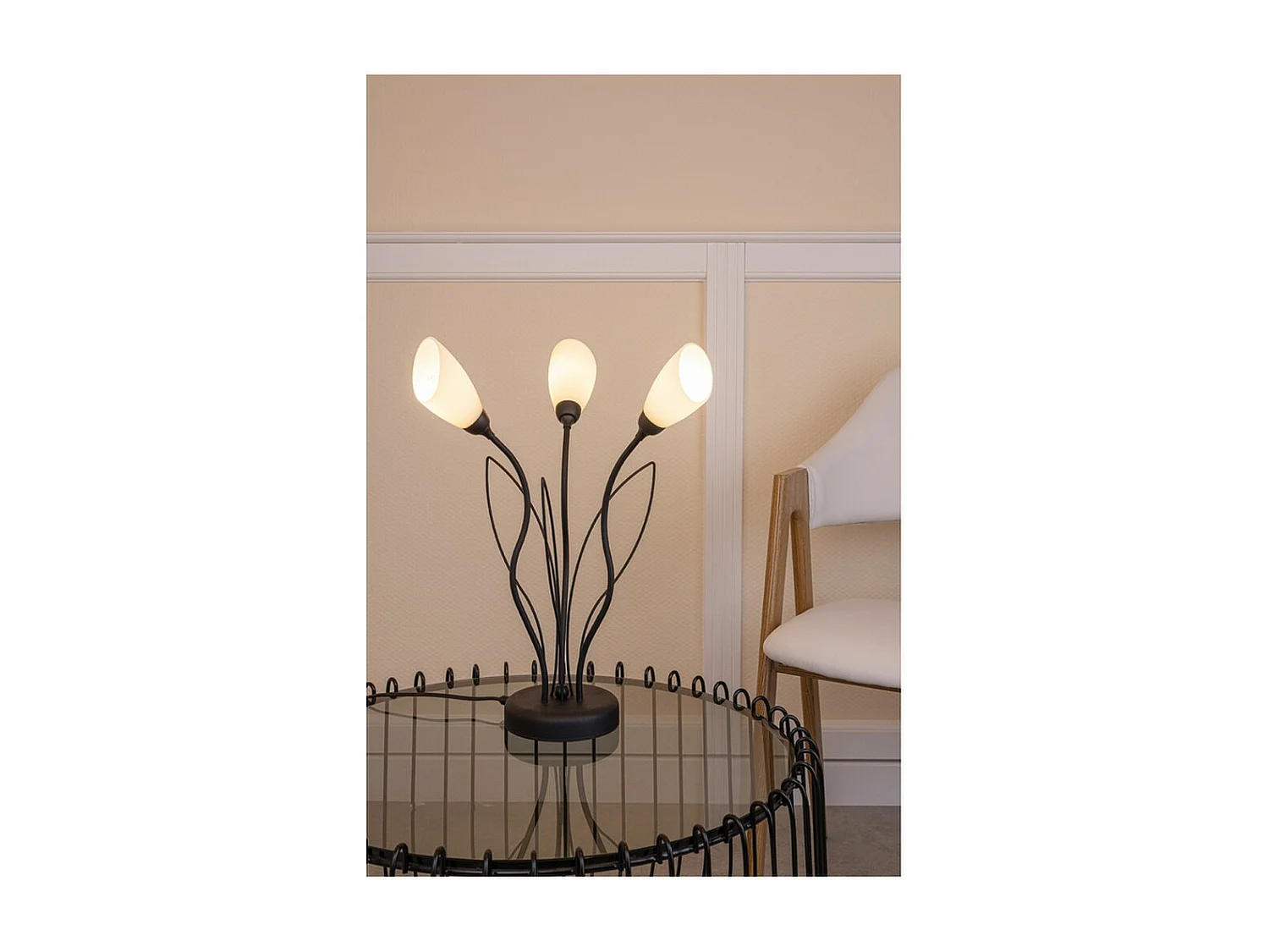 Tafellamp Lys, Zwart, 40x40x47 cm, EPIKASA