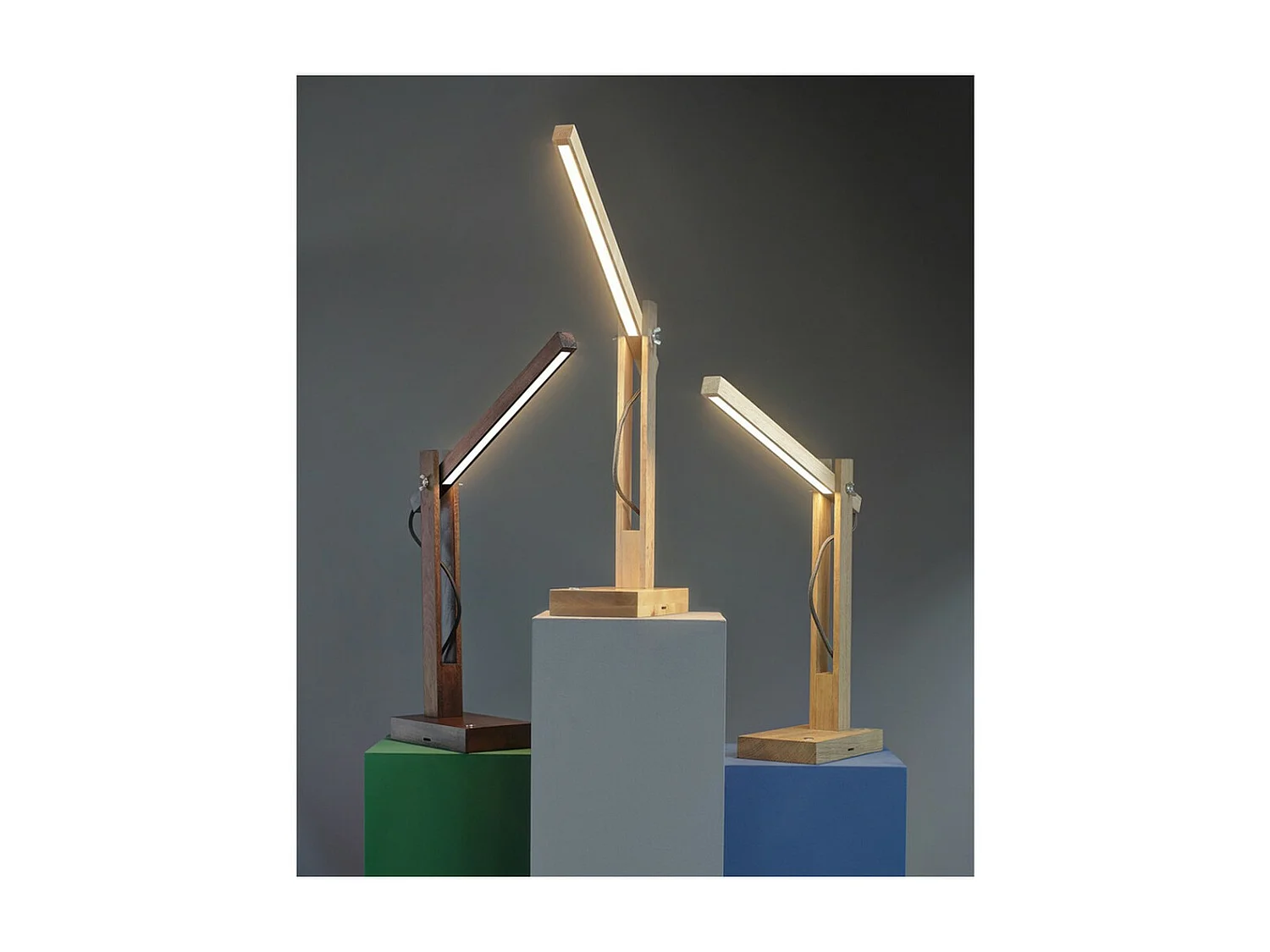 Lampada da Tavolo Ardila, Marrone, 45x12,5x60 cm, EPIKASA