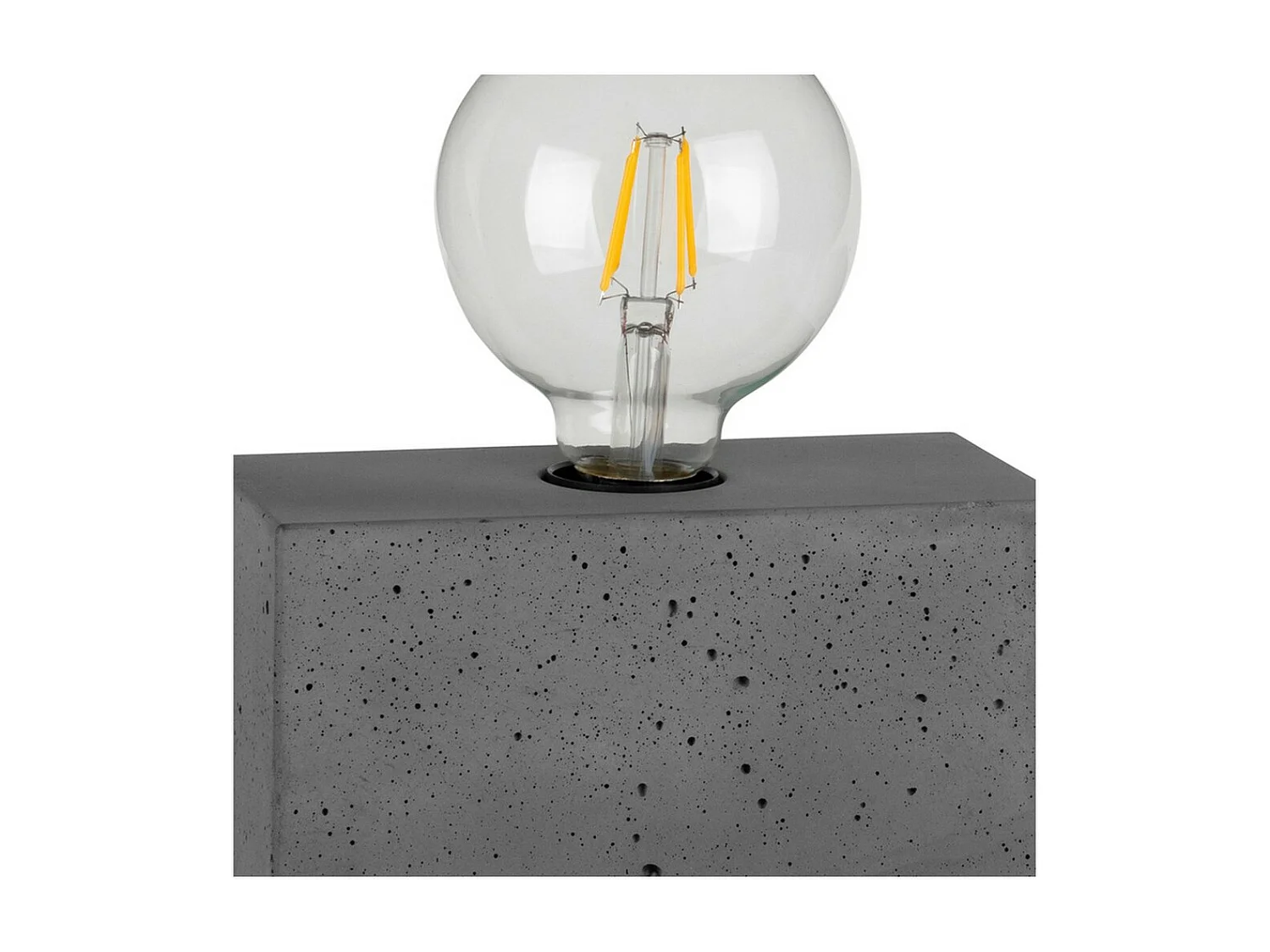 Lampe à Poser Alberche, Gris, 9x18x9 cm, EPIKASA