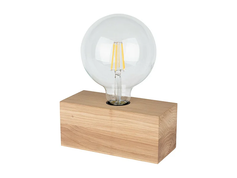 Candeeiro de Mesa Almanzora, Castanho, 8x18x8 cm, EPIKASA